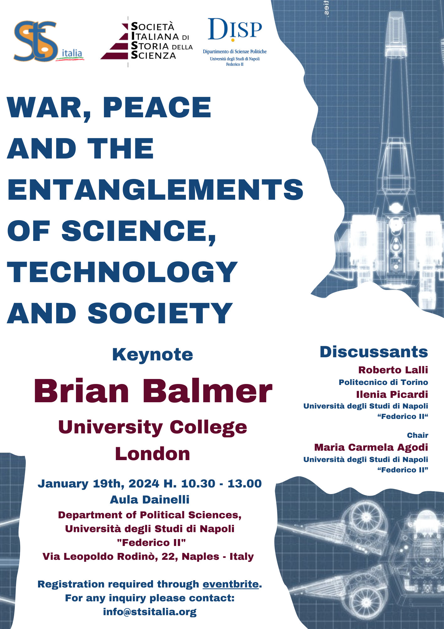 Workshop   “War, peace and  the entanglements of  Science, Technology and Society” with Brian Balmer